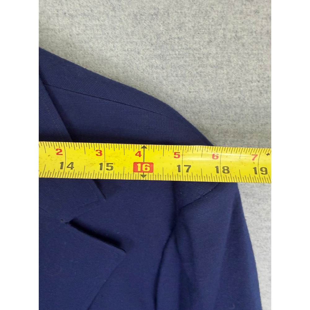 Vintage Bespoke Blue Norfolk Belted Sport Coat‎ Blazer 50s 60s True Vintage - Picture 8 of 12
